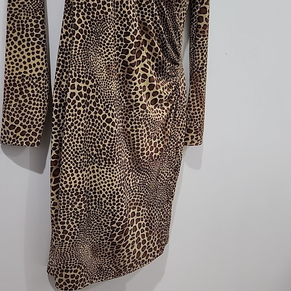 Norma Kamali Leopard Faux Wrap Dress - Picture 5 of 10